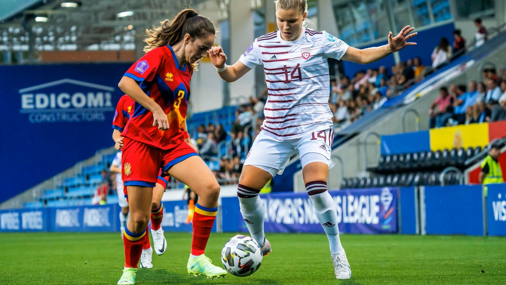 L'Andorra-Letònia de la UEFA Nations League femenina.