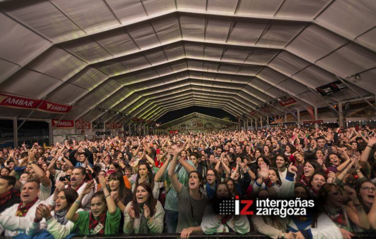 Imagen del concierto del grupo &#039;La Pegatina&#039; durante las pasadas Fiestas del Pilar