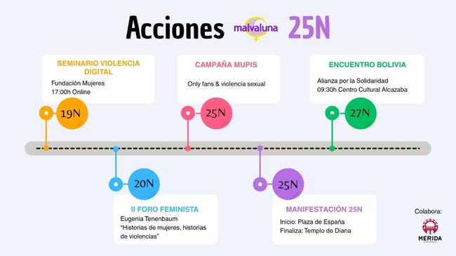 Acciones Malvaluna 25N