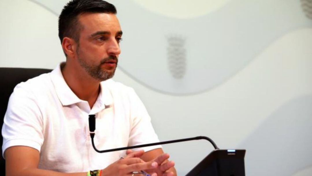 José Antonio Díaz durante una rueda de prensa 