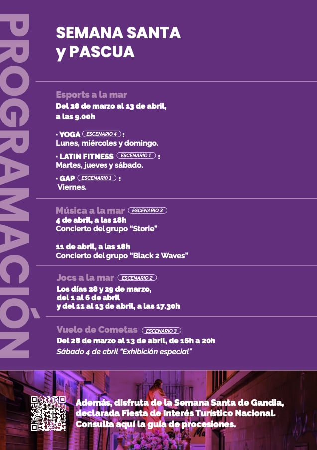 Programación Semana Santa y Pascua.