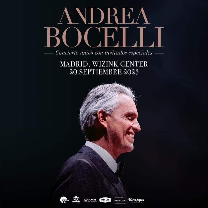 Andrea Bocelli – 20 de septiembre 2023 en el WiZink Center de Madrid