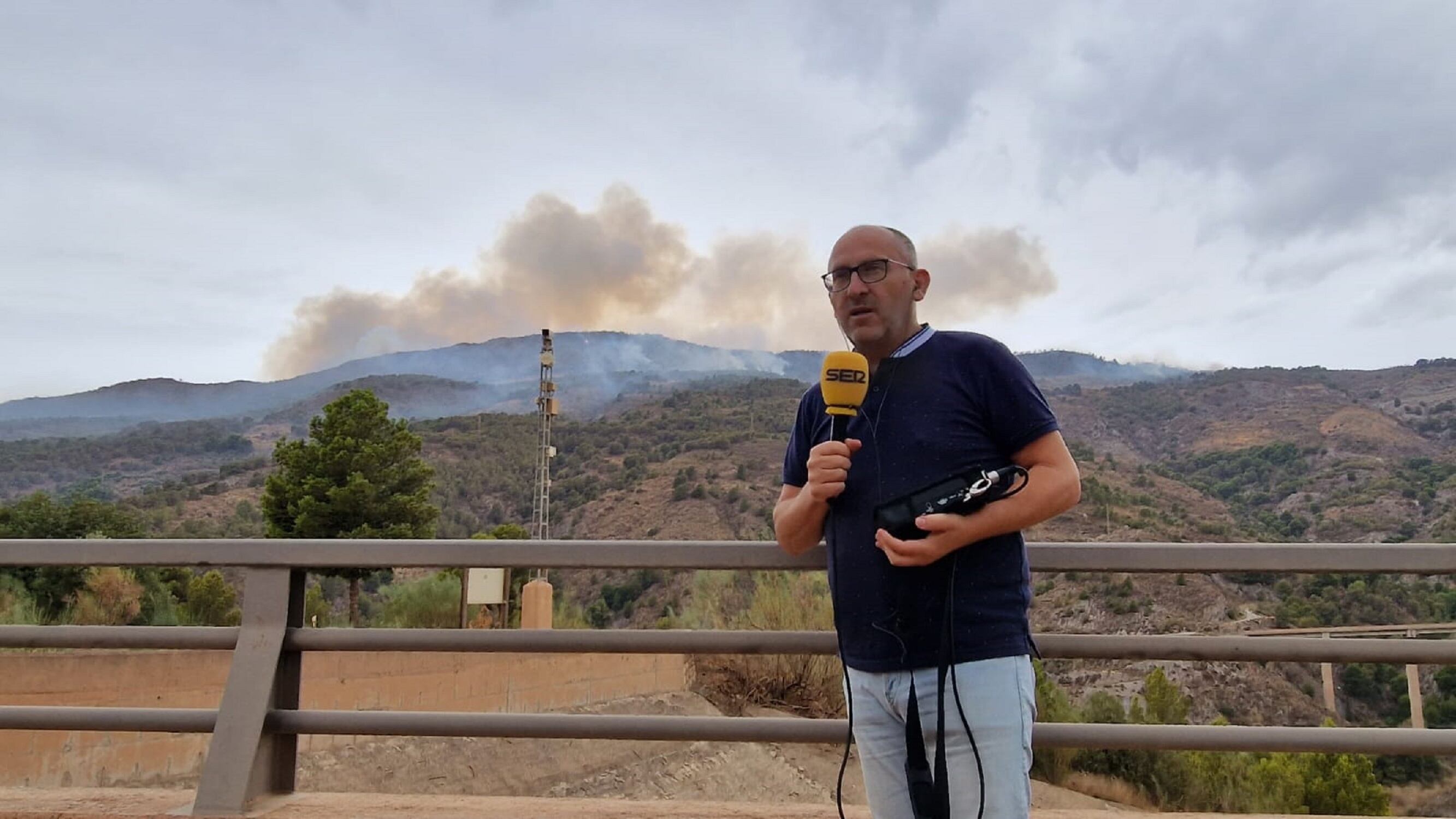 Rafael Troyano desde la presa de Rules