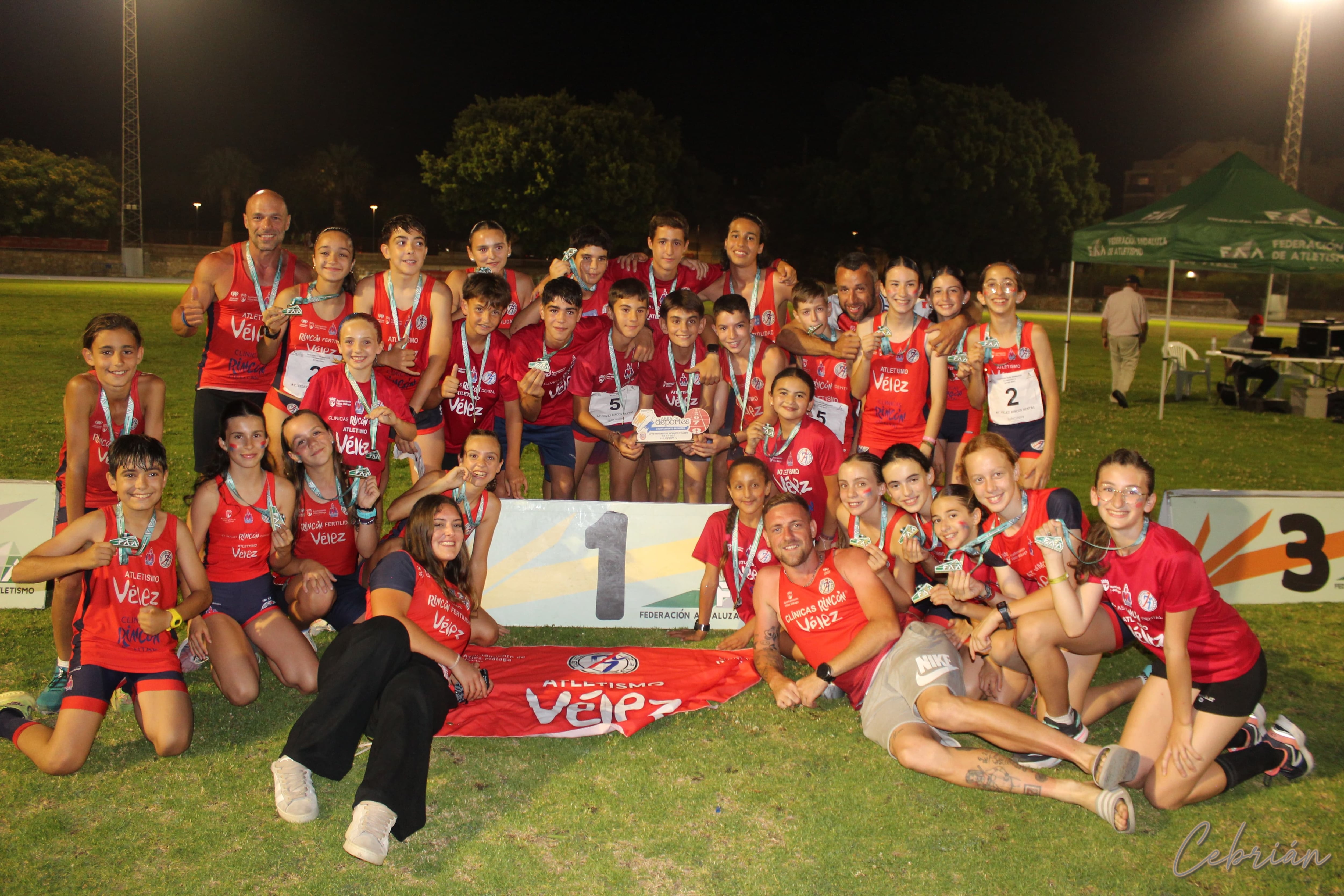 El Club Atletismo Vélez Rincón Dental tuvo una excelente participación en el Campeonato de Andalucía sub 12 y sub 14