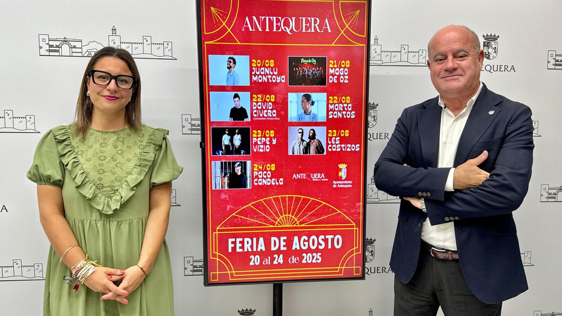 Presentación de las conciertos de la Real Feria de Agosto de Antequera 2025