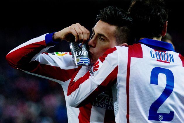 José María Giménez y Diego Godín con el Atlético de Madrid