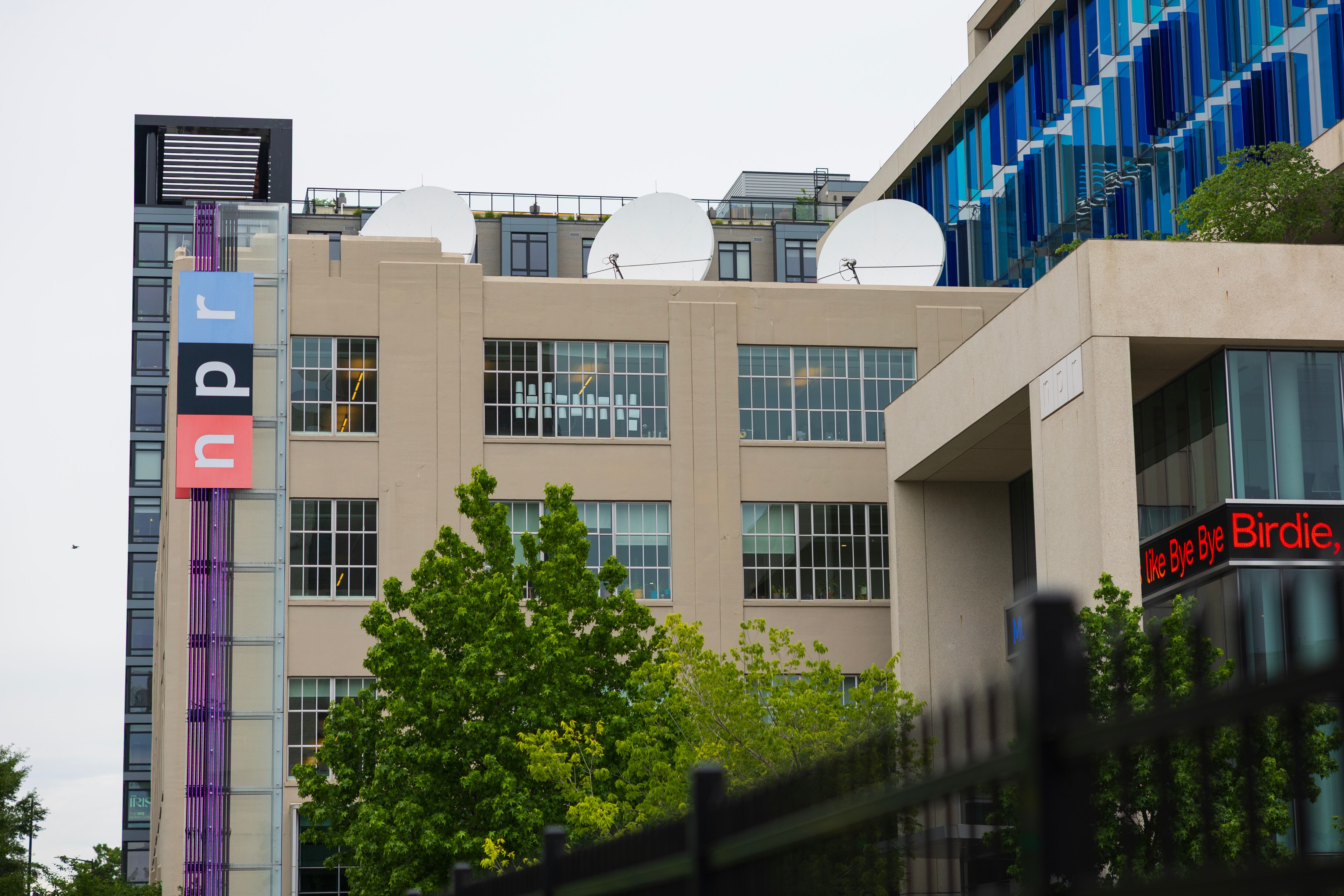 Sede de la Radio Pública Nacional (NPR), organismo impulsado por fondos de la corporación de medios públicos. Tom Brenner.