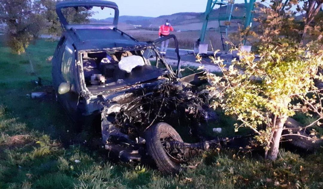 Un fallecido en una salida de vía en Ibargoiti