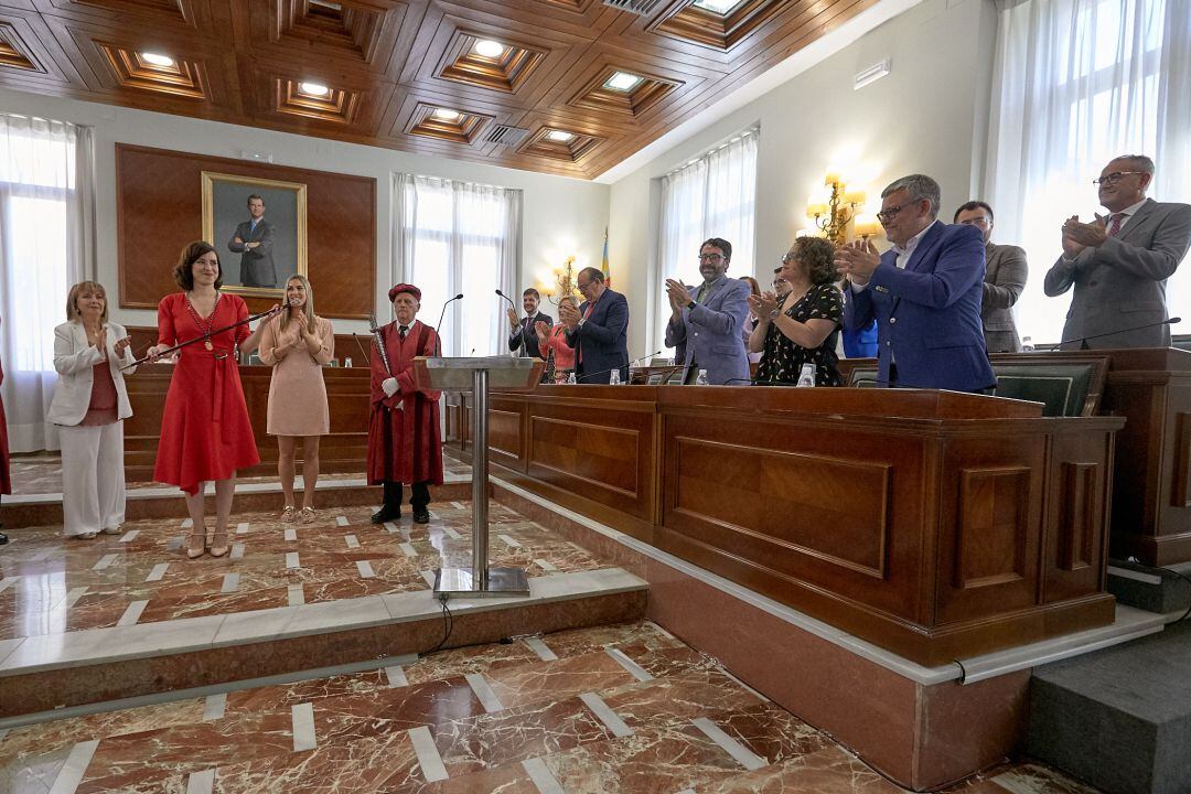 Pleno de investidura en la legislatura que empezó en mayo de 2019 en el Ayuntamiento de Gandia. 