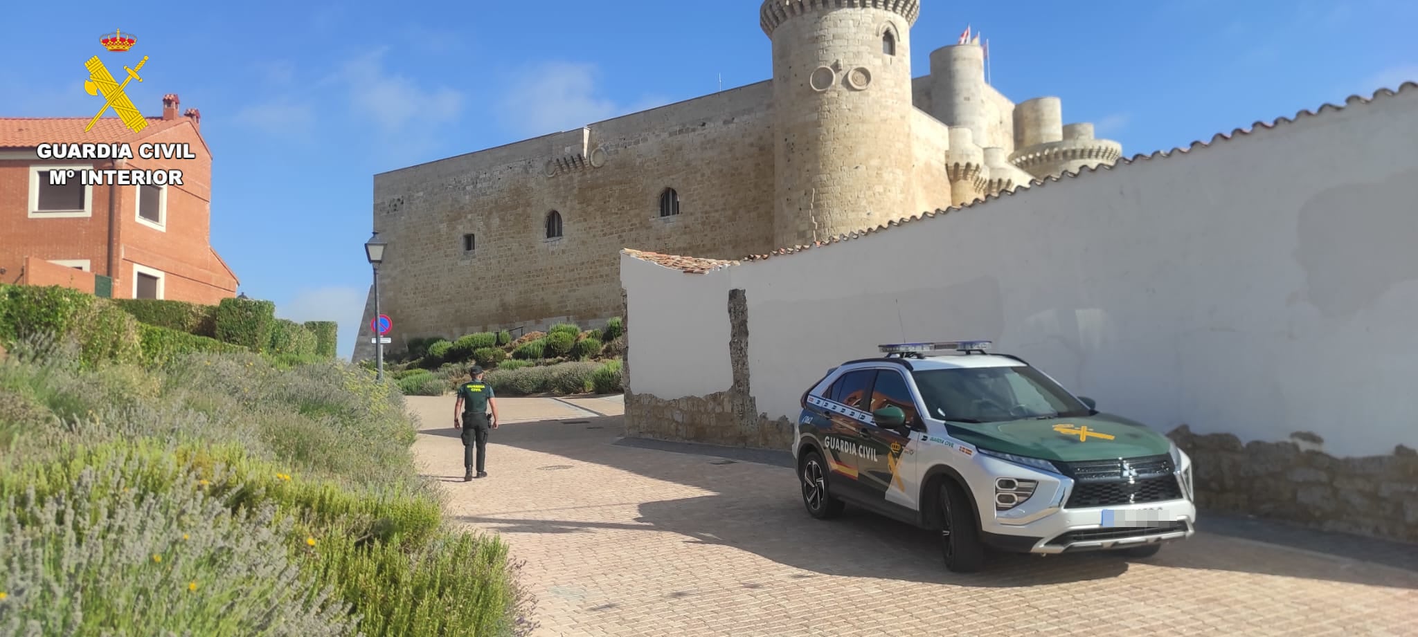 Intervención de la Guardia Civil en fuentes de Valdepero (Palencia)