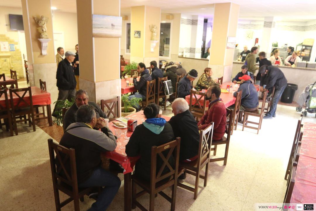 El comedor de la ong malagueña en el centro histórico de la ciudad