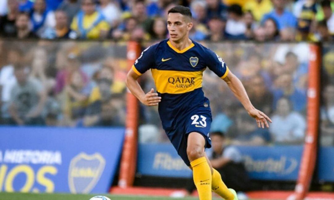 Iván Marcone en un partido con Boca