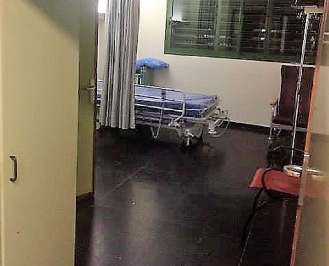 Una de las habitaciones de una de las "plantas COVID" del hospital doctor José Molina Orosa de Arrecife.