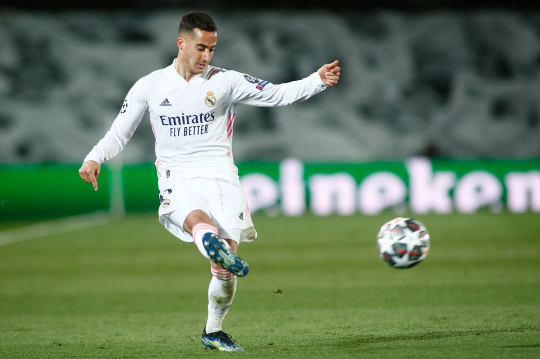 Lucas Vázquez, en un partido con el Real Madrid