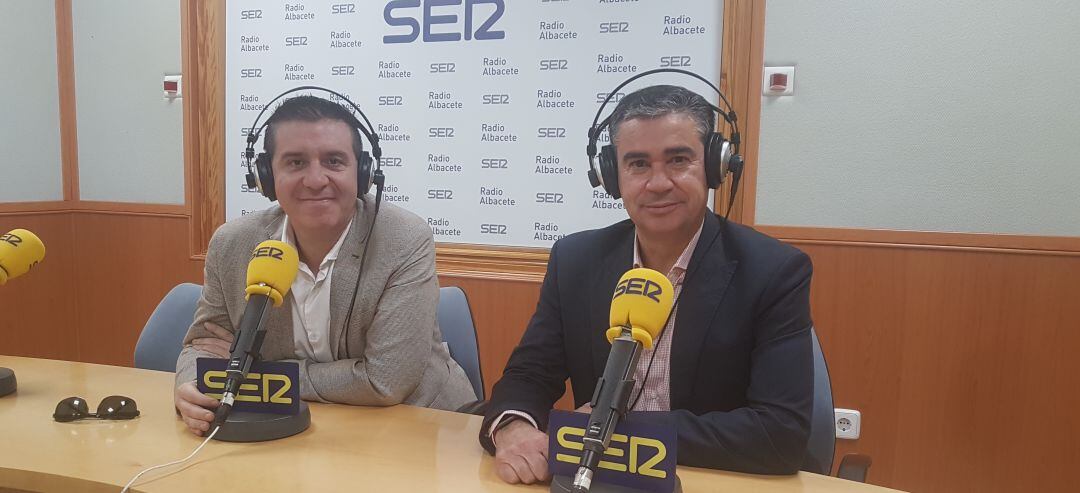 Santiago Cabañero y Manuel González Ramos, en Radio Albacete