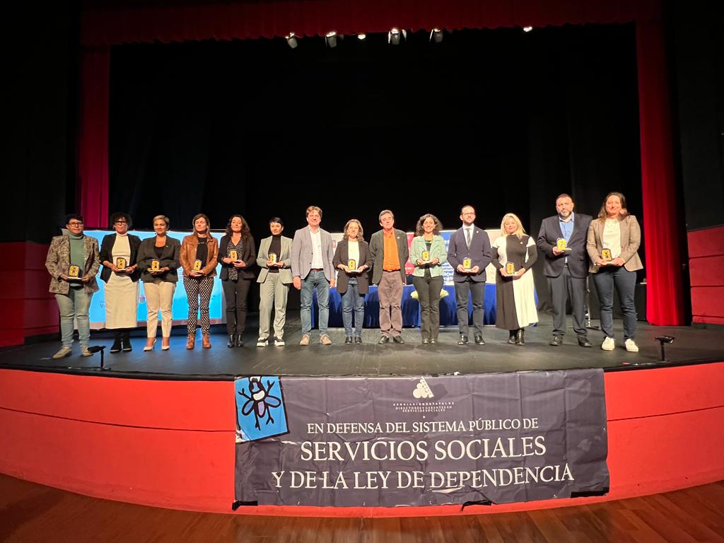 Premiados en el Congreso Anual de la Asociación de Directores y Gerentes de Servicios Sociales celebrada en Fuenlabrada.