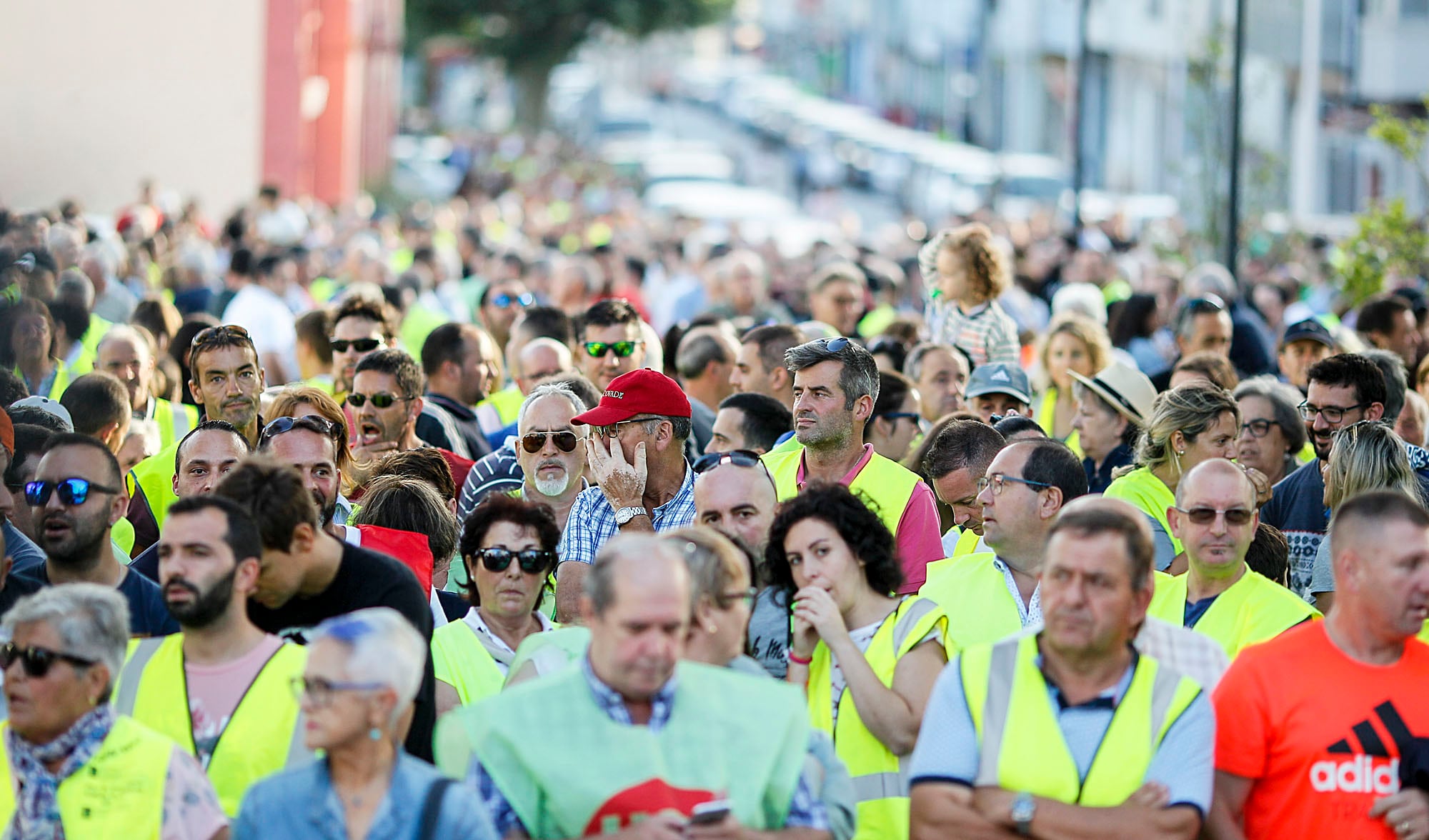 Imagen de archivo de una manifestación por el futuro de As Pontes (foto: Mero Barral / Cadena SER)