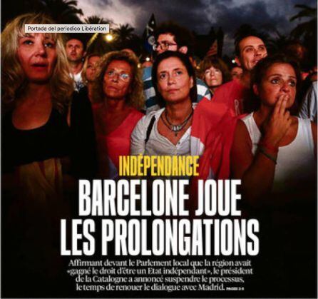 Portada del diario francés &#039;Libération&#039;.