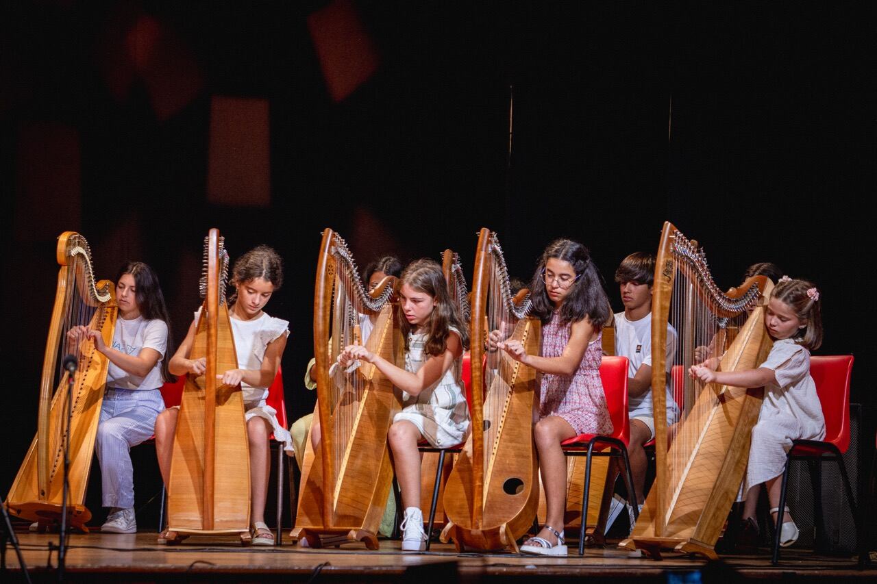 As arpistas máis novas de Vigo e Galicia, no Noia Harp Fest