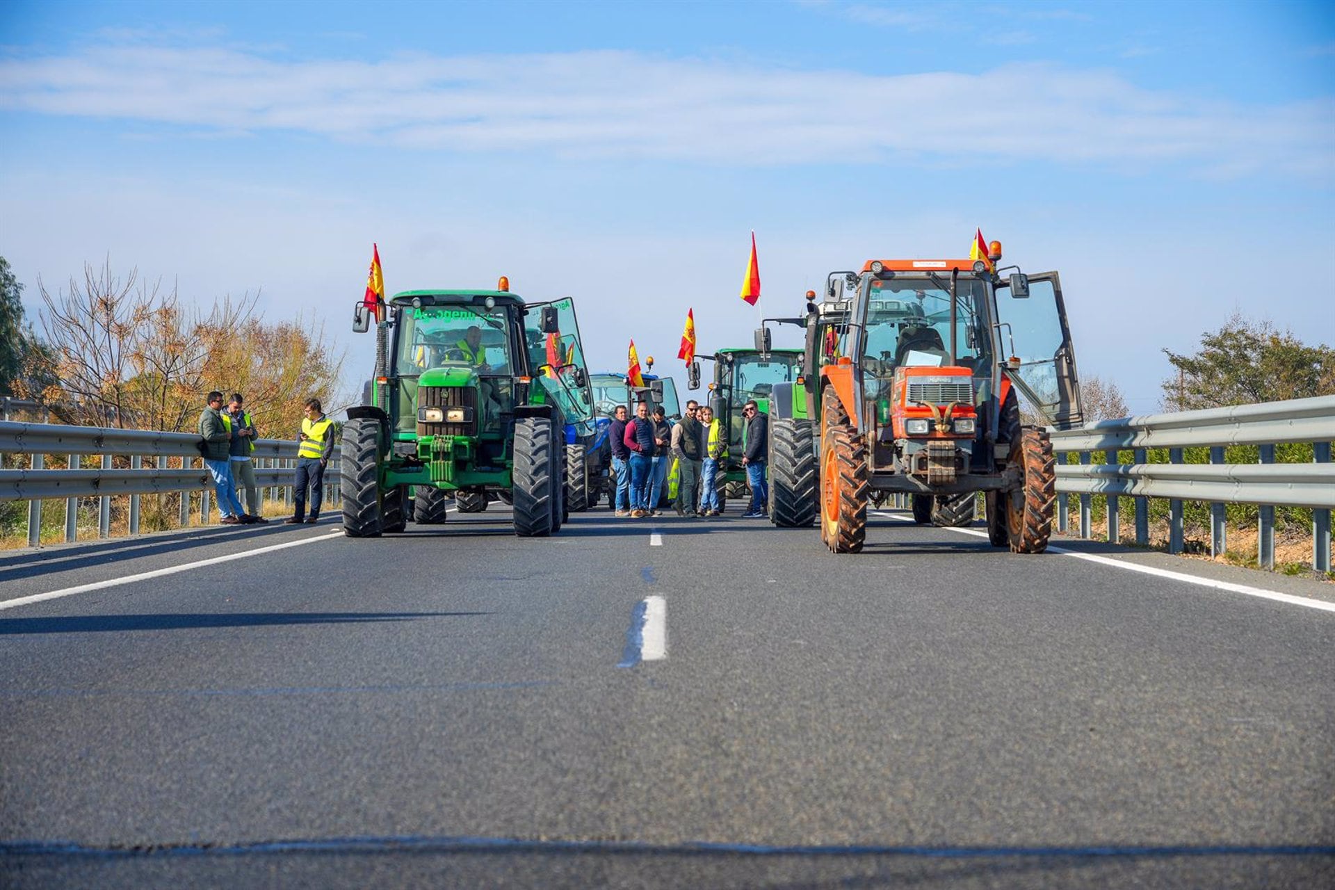 Imagen de archivo de las protestas de estos días por el campo