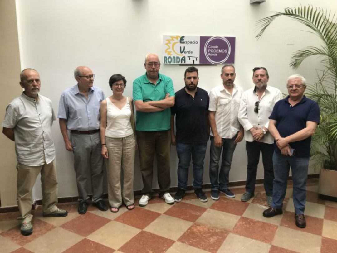 Presentación de la candidatura conjunta entre Podemos y EVA el pasado mes de junio