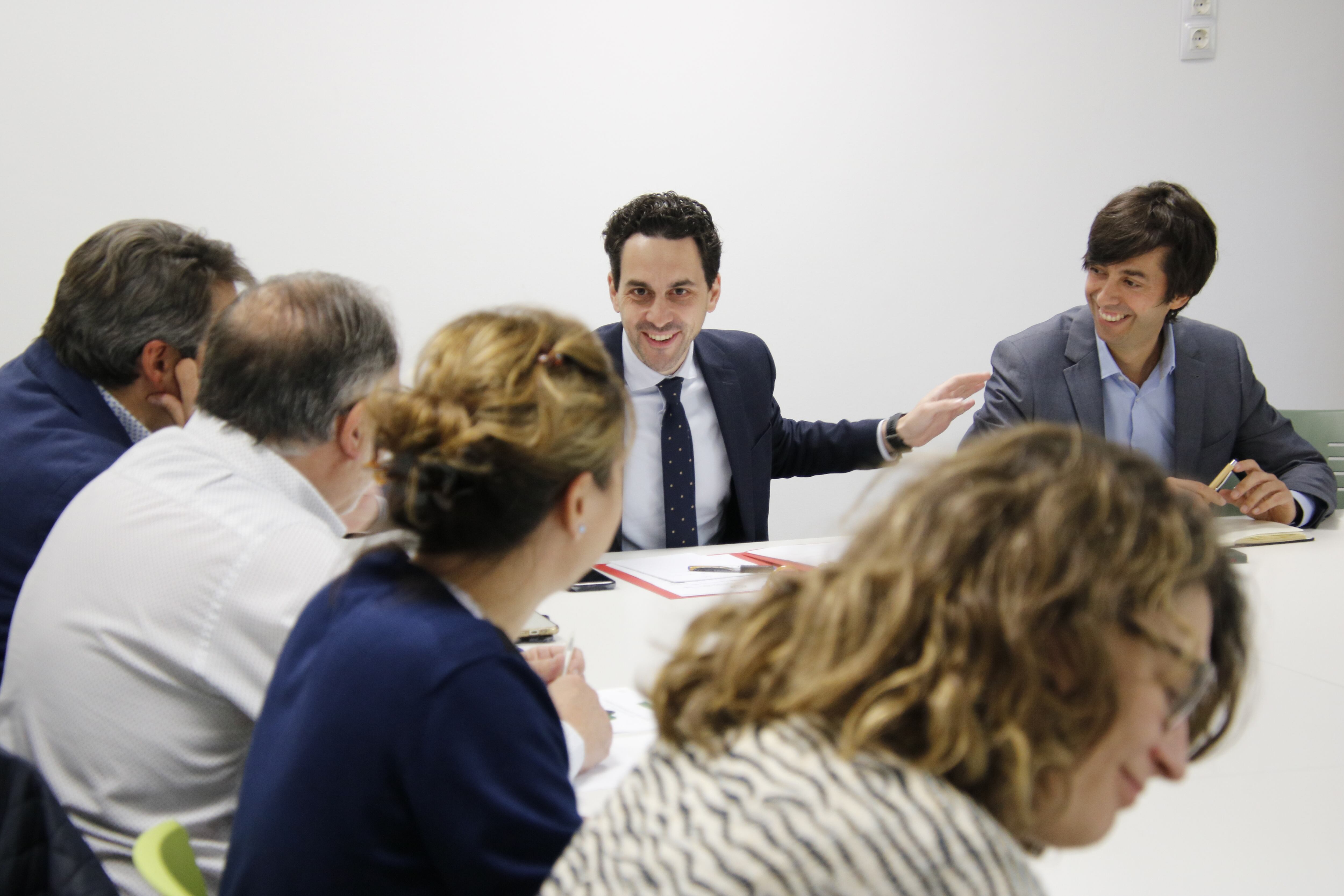 El minstre de Medi Ambient, Guillem Casal, i el cònsol major d'Andorra la Vella, Sergi González