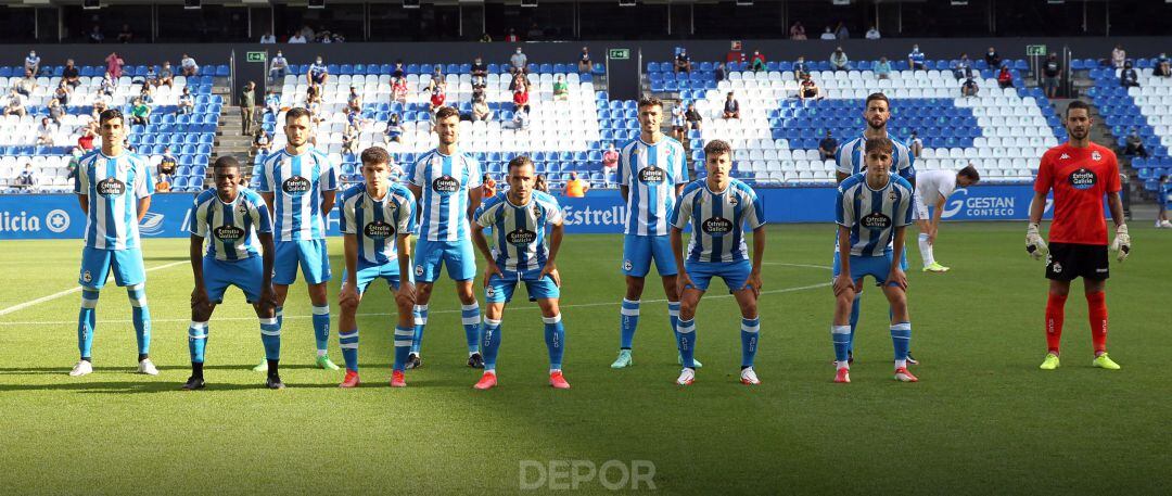 Once inicial del Deportivo frente al Real Madrid Castilla