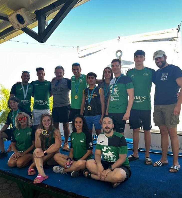 Podio aguas abiertas La Breña.