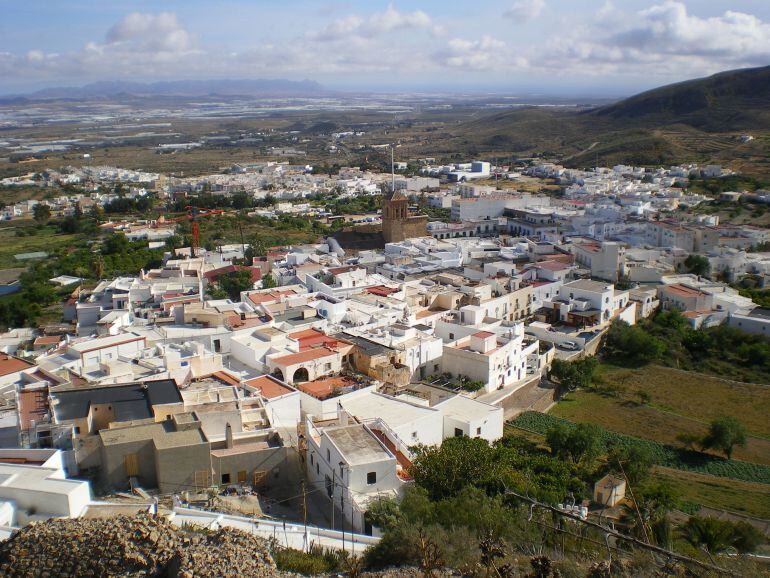 Vista aérea de Níjar (Almería)