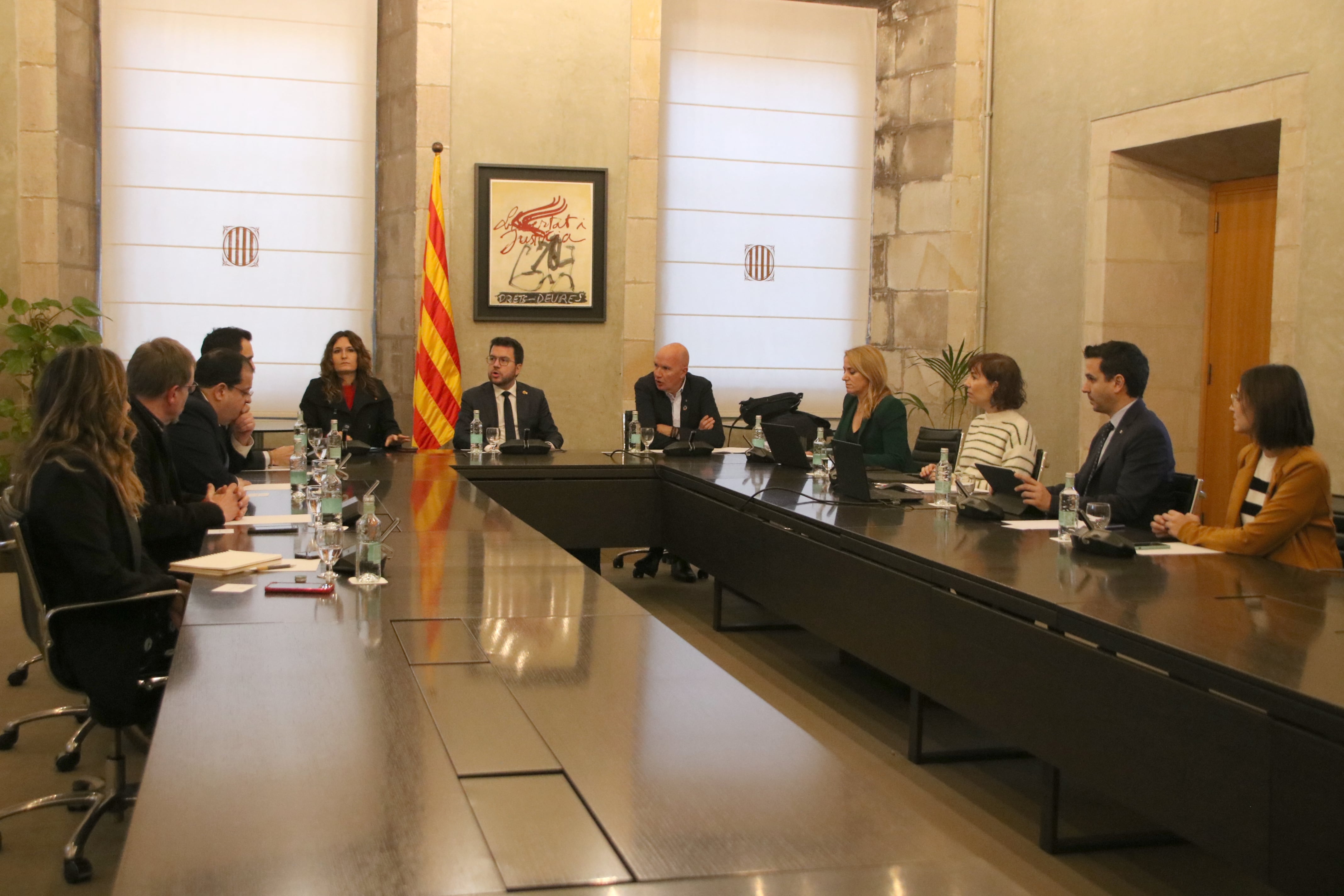 Pere Aragonés preside la comisión interdepartamental de sequía de Catalunya.