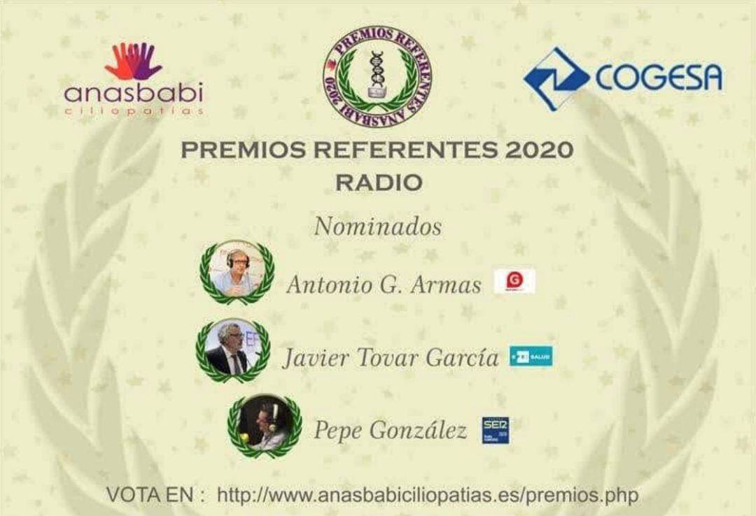 El comunicador de Radio Ourense, Pepe González, nominado a los Premios Referentes 2020 Radio