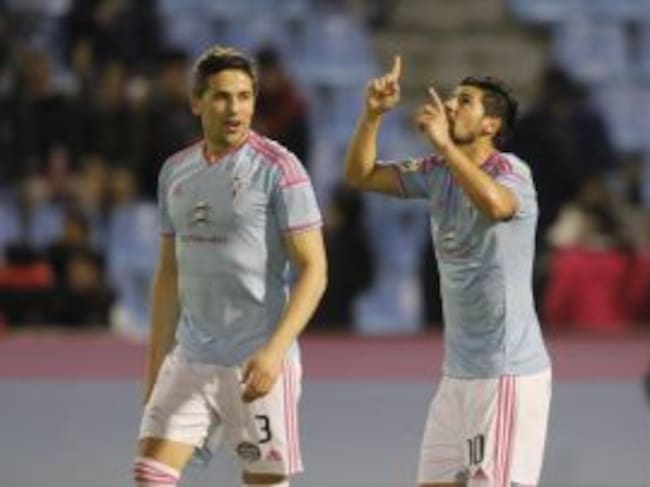 El jugador del Celta hizo el primer tanto del partido desde el punto de penalti.