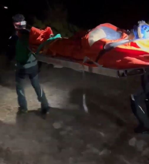 Herido al que hubo que transportar 6 horas durante la noche