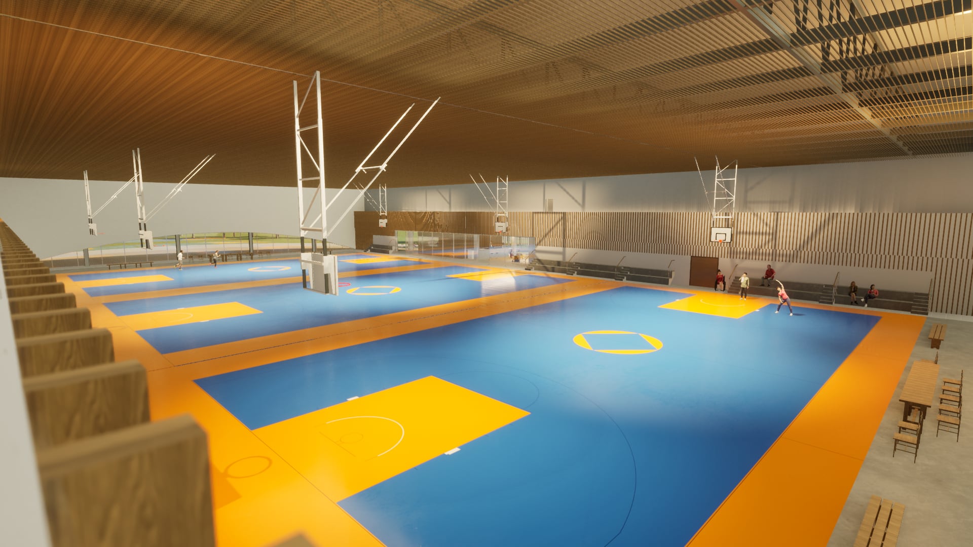 Recreación del interior del nuevo pabellón de Tómbola