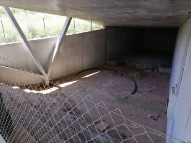 El salón de actos para 200 personas en la planta inferior, presentaba hace unos días este aspecto.