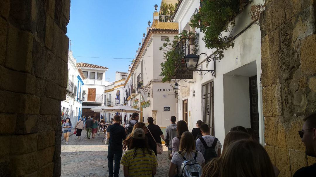 Turistas en la Puerta de Almodóvar 