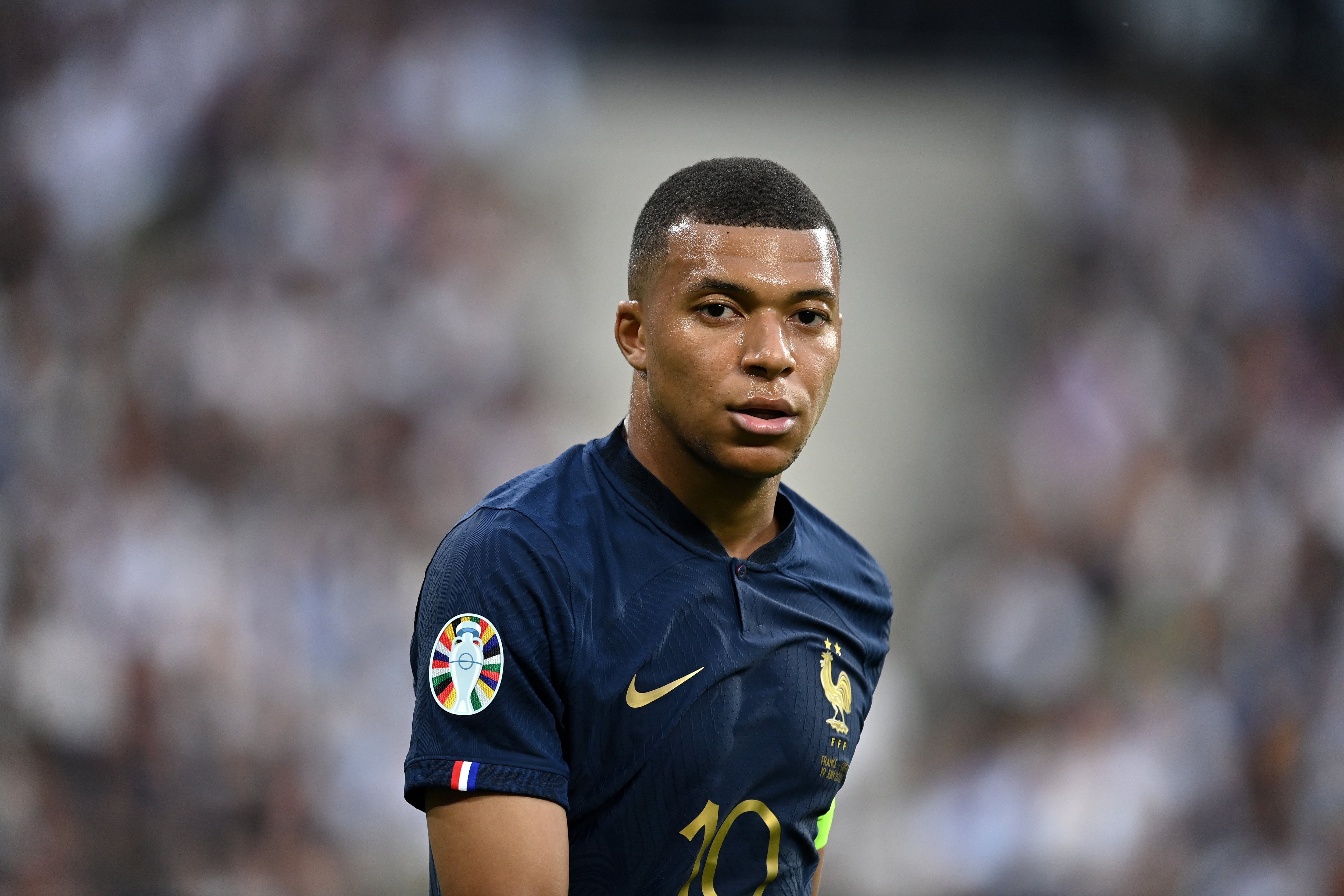 Kylian Mbappé con la selección francesa