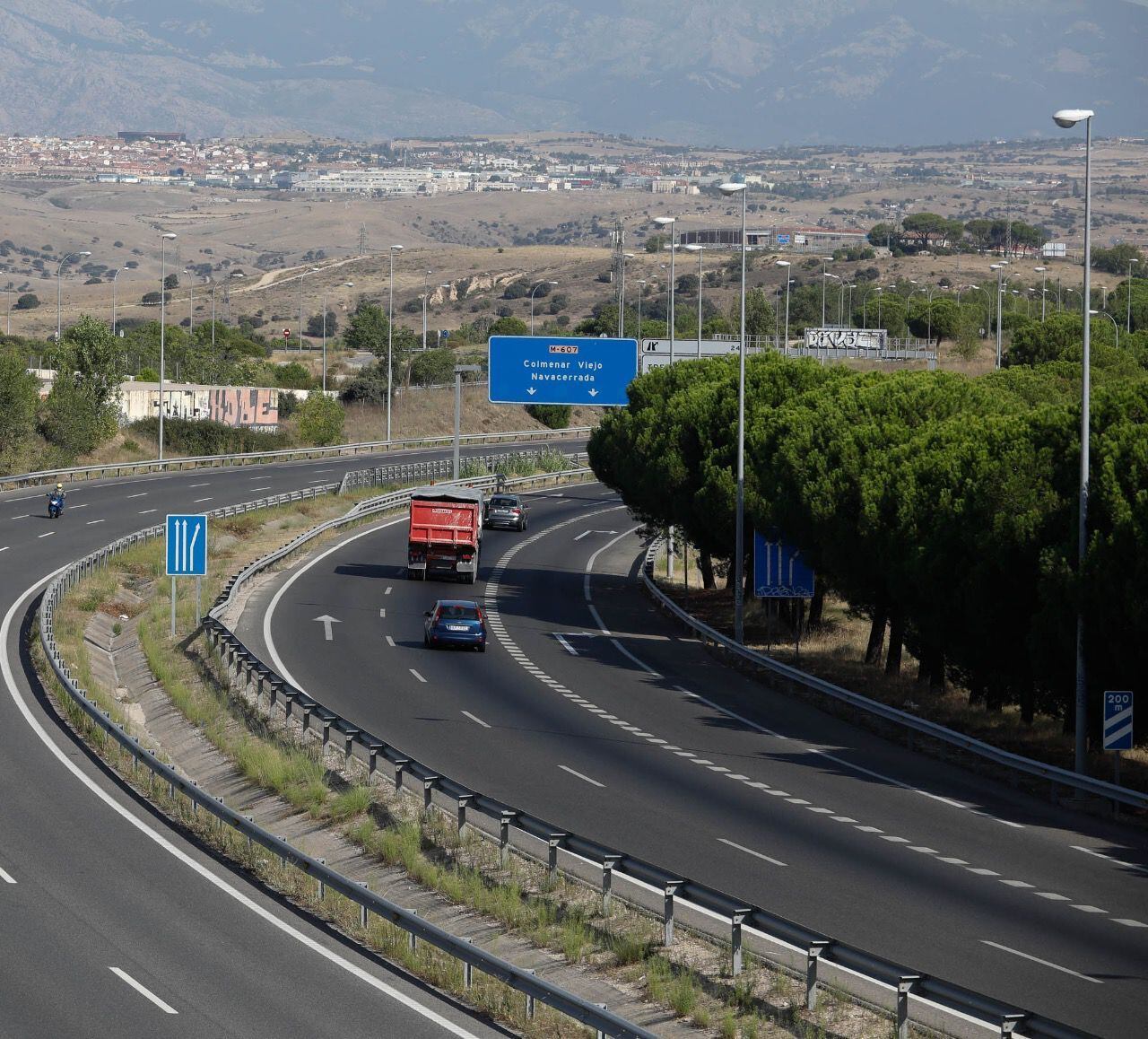 Los trabajos se destinan a la rehabilitación y se realizarán en el ramal de conexión de la carretera M-607, sentido Madrid, hacia la M-40