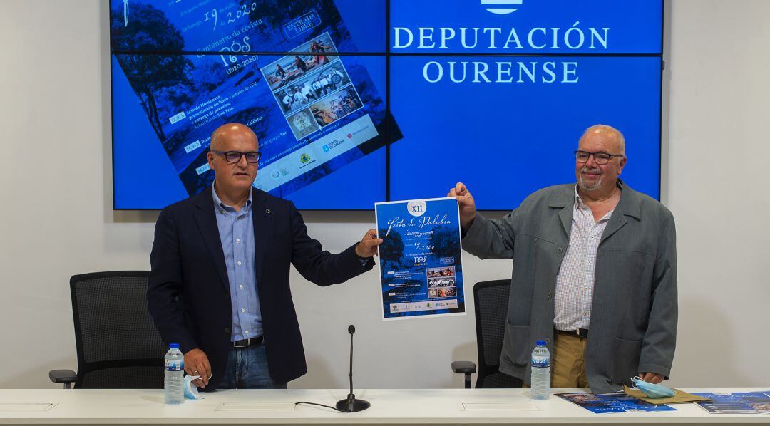 Luis González Tosar y Jose Manuel Baltar durante la presentación