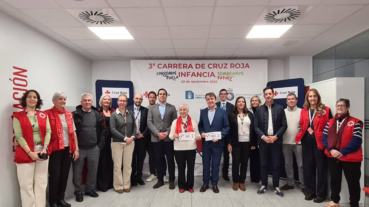 Alicia Delgado, presidenta de la Asamblea Comarcal Cuenca del Manzanares de Cruz Roja, sobre la Carrera por la Infancia