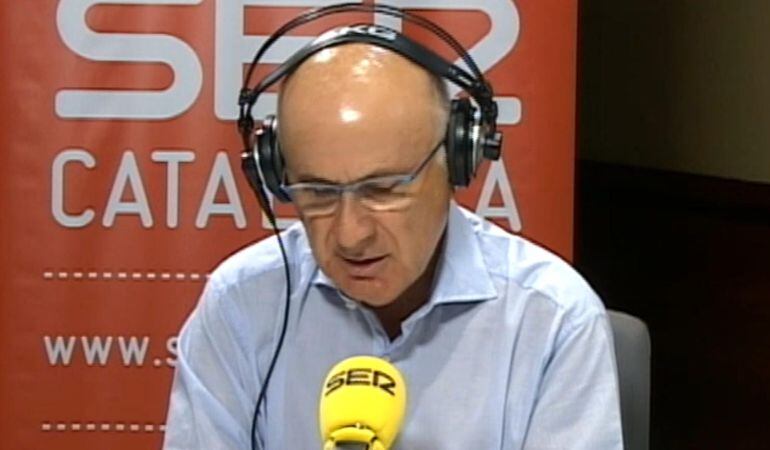 Duran i Lleida en los estudios de Radio Barcelona