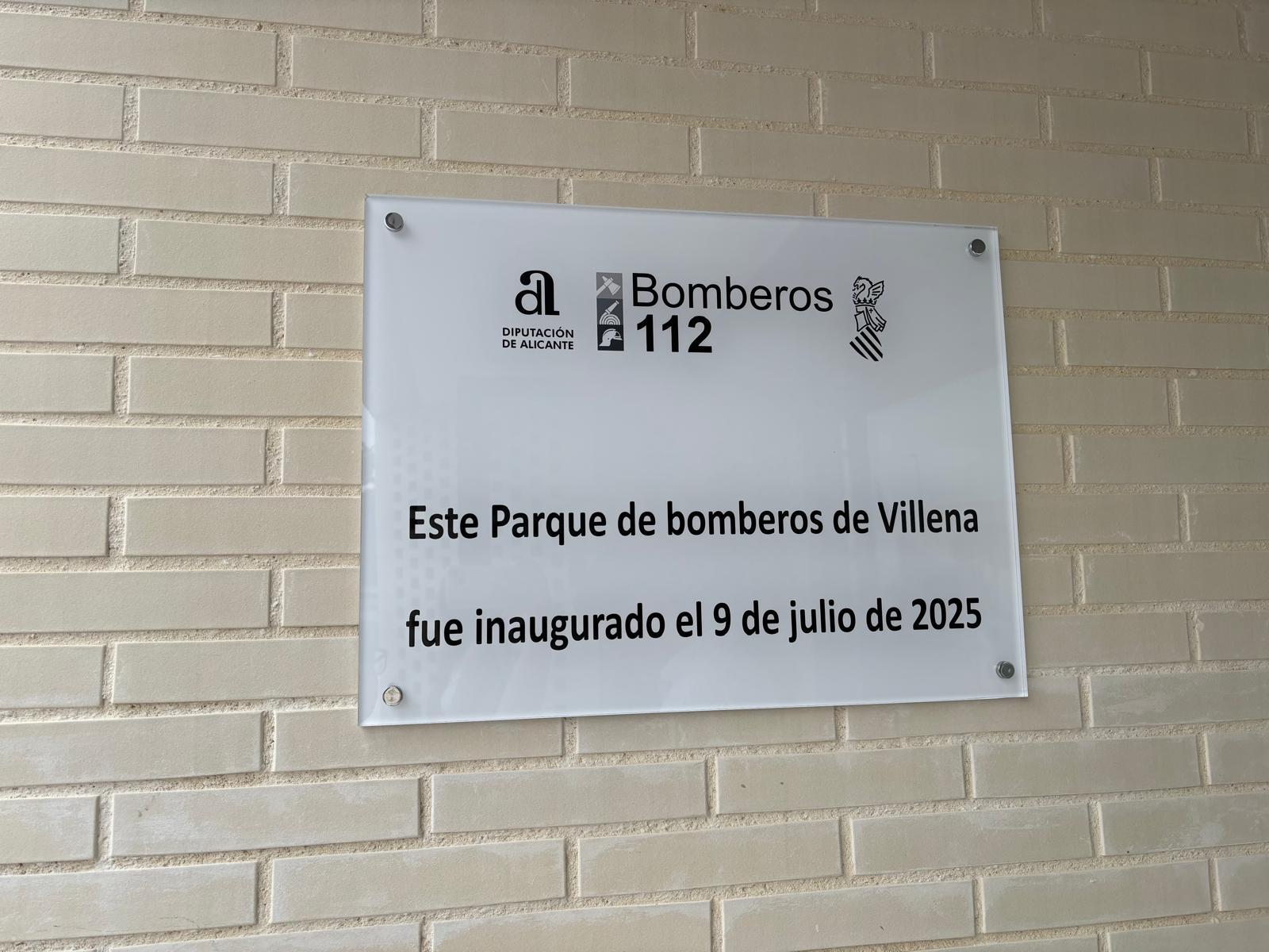 Inauguración parque de bomberos de Villena