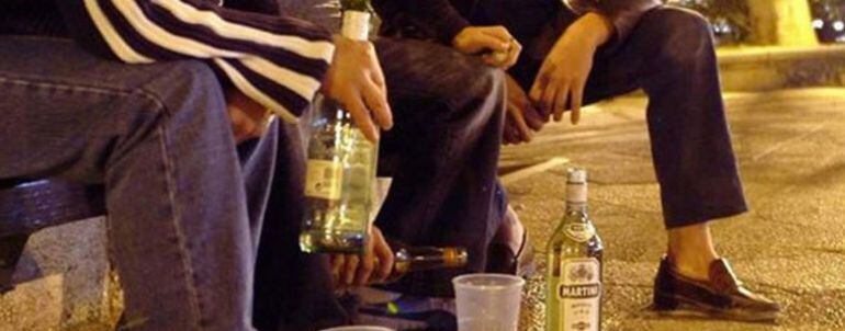 Botellón en la calle