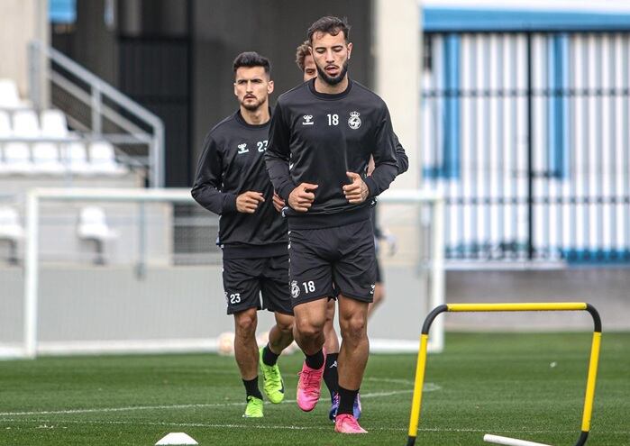 Un entreno de la Balona