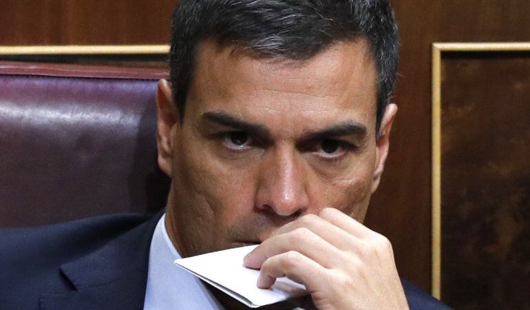 El secretario general del PSOE, Pedro Sánchez, durante la sesión constitutiva de las Cortes Generales de la XII Legislatura.