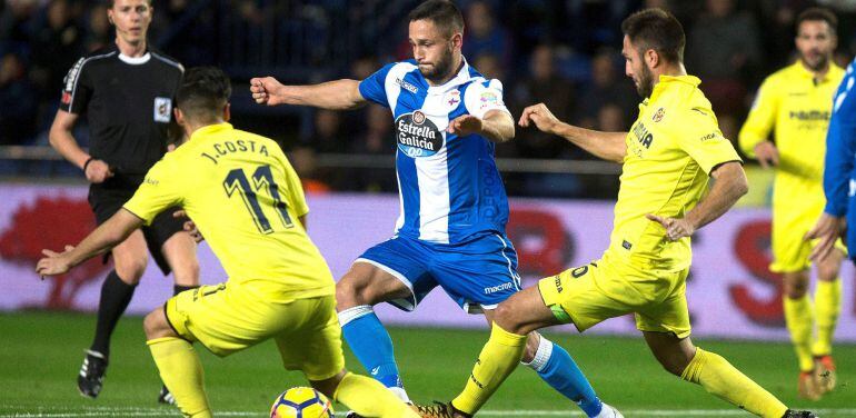 Andone, autor del gol del Deportivo