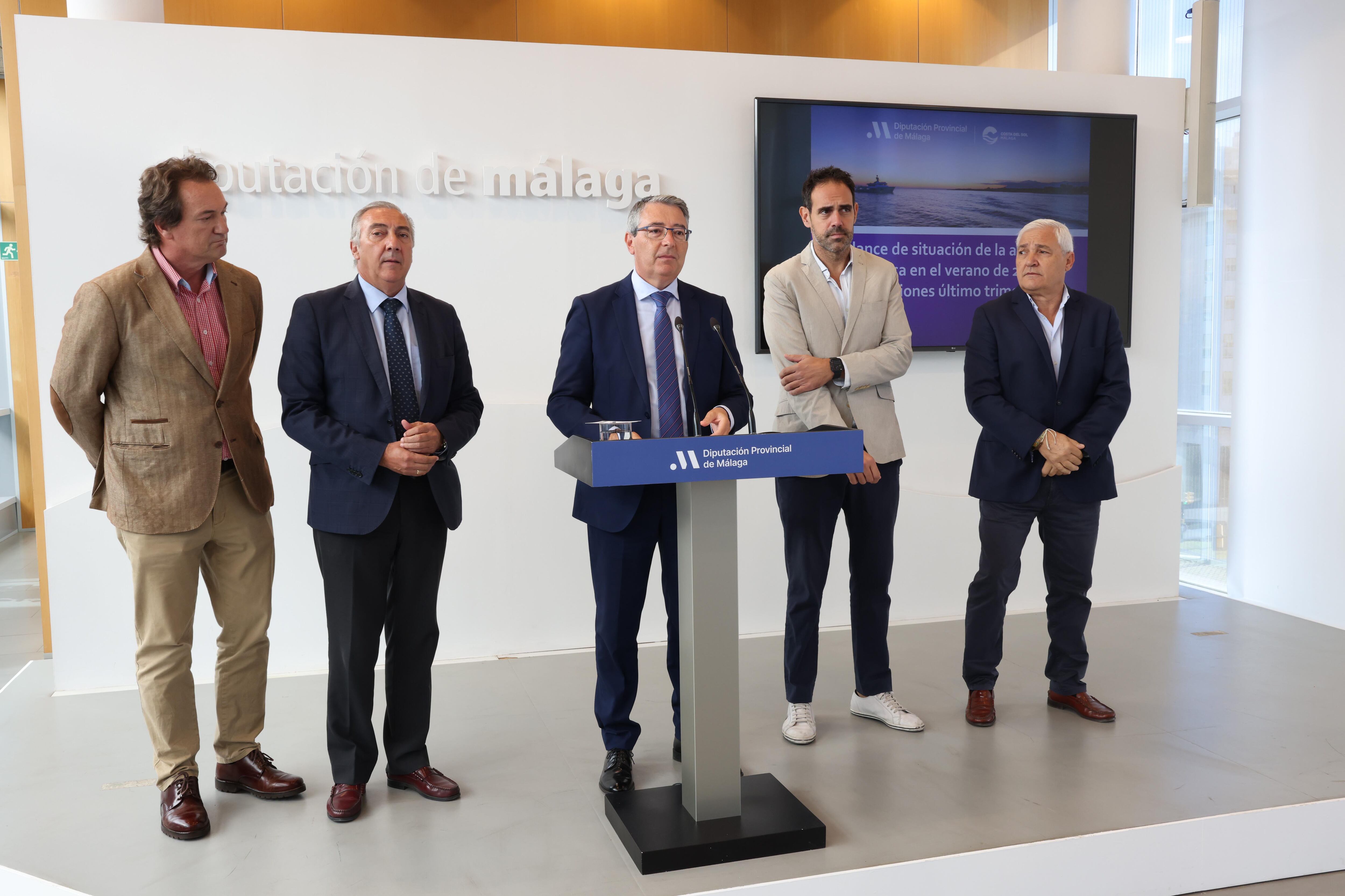 Un momento de la presentación del balance turístico del verano en la Costa del Sol