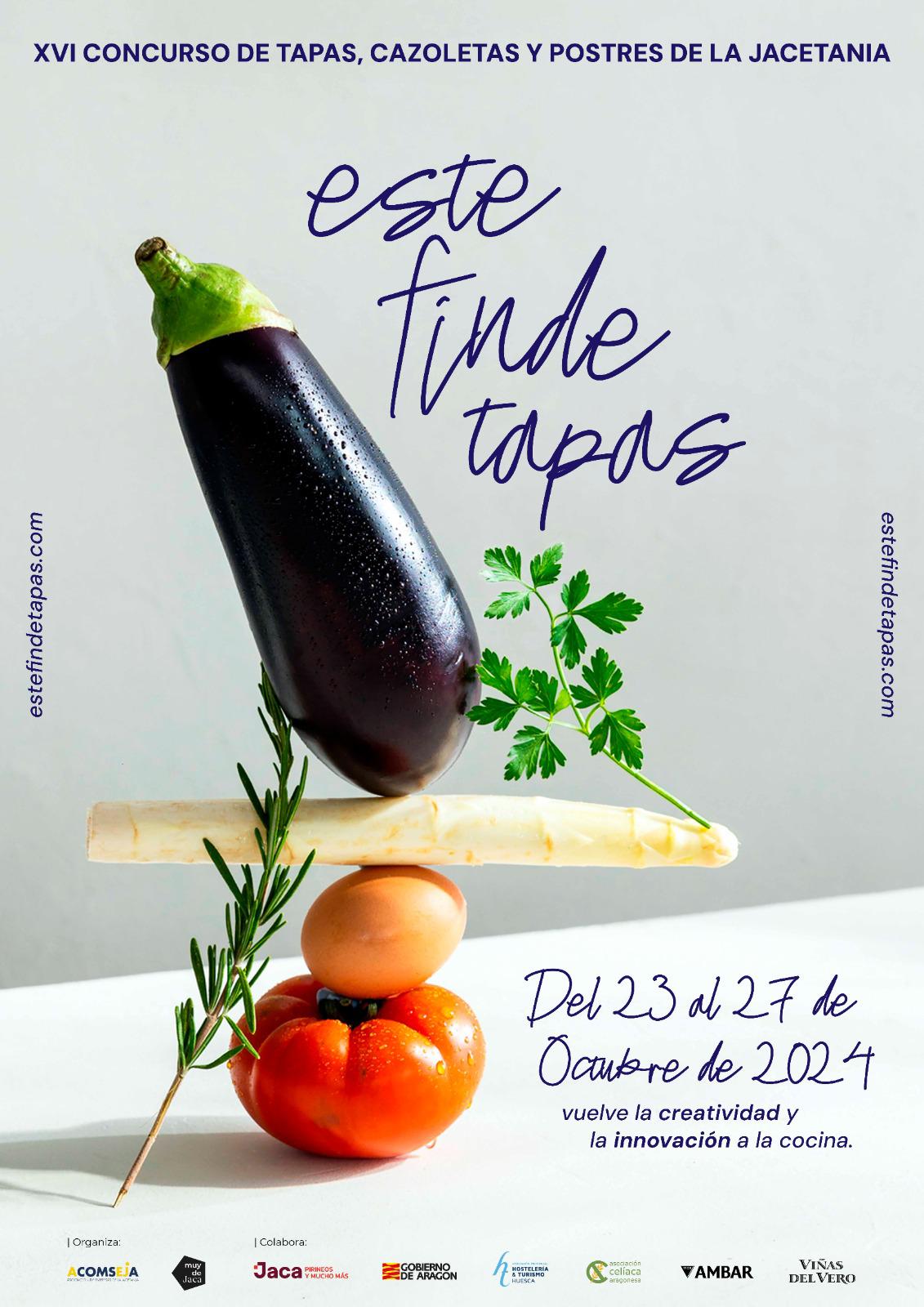 Cartel del Concurso de Tapas de la Jacetania en su edición de 2024