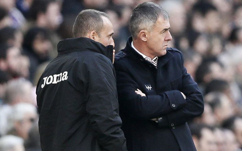 Lucas Alcaraz, durante el encuentro ante el Real Madrid