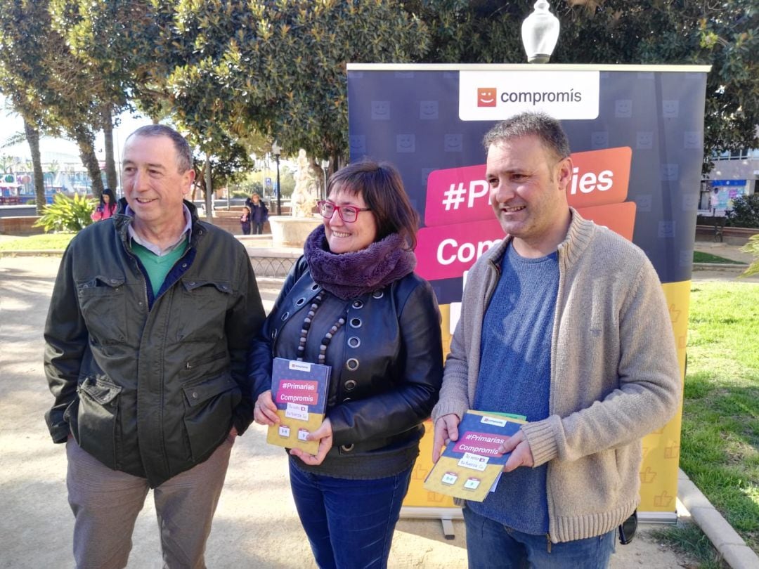 Joan Baldoví, Sonia Tirado y Natxo Bellido